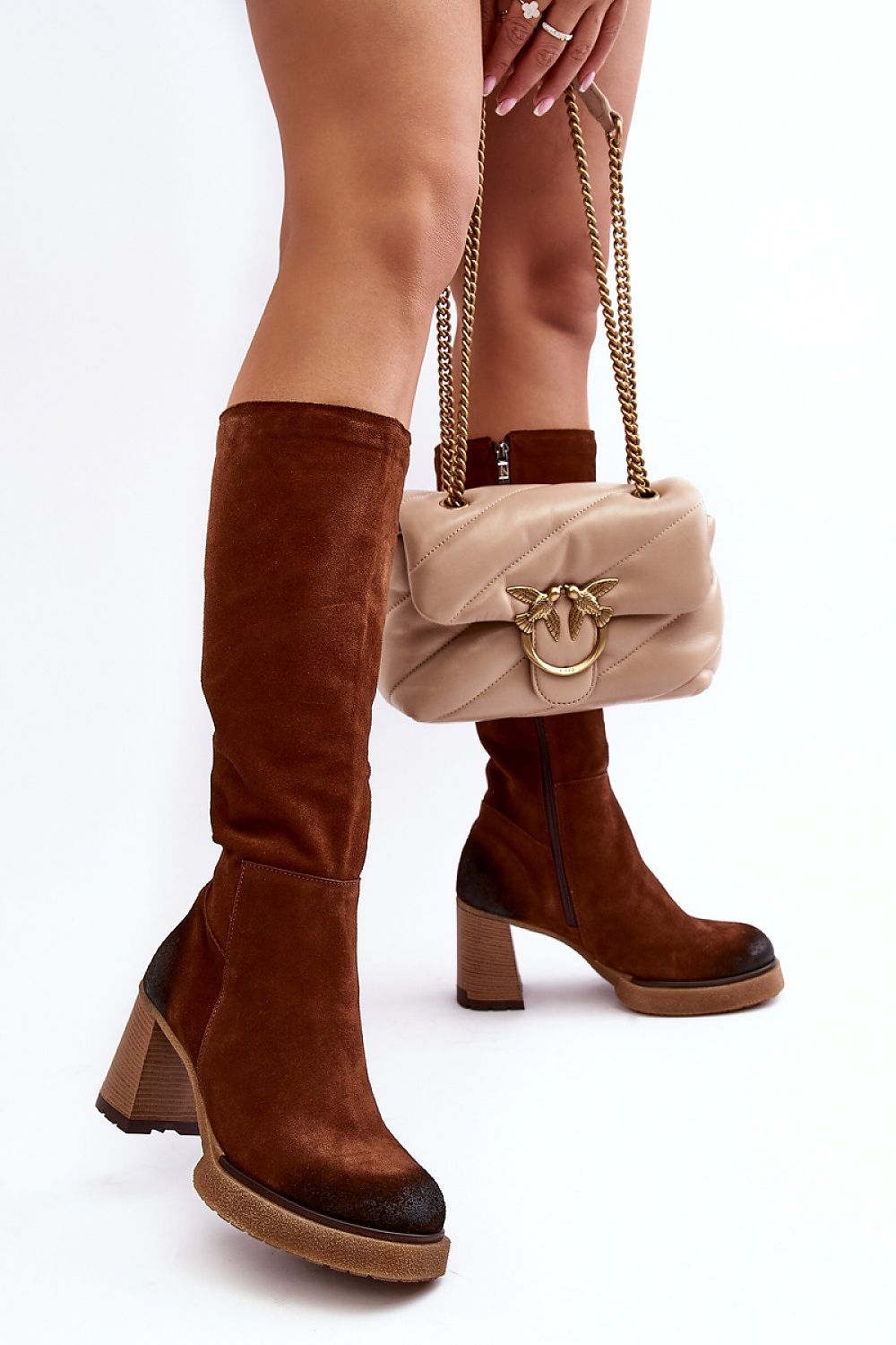 Laarzen met hoge hakken model 188708 Step in style