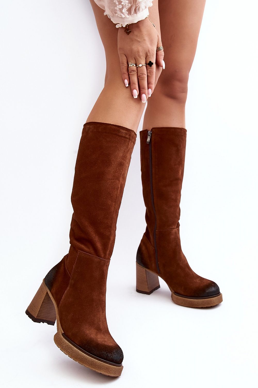 Laarzen met hoge hakken model 188708 Step in style