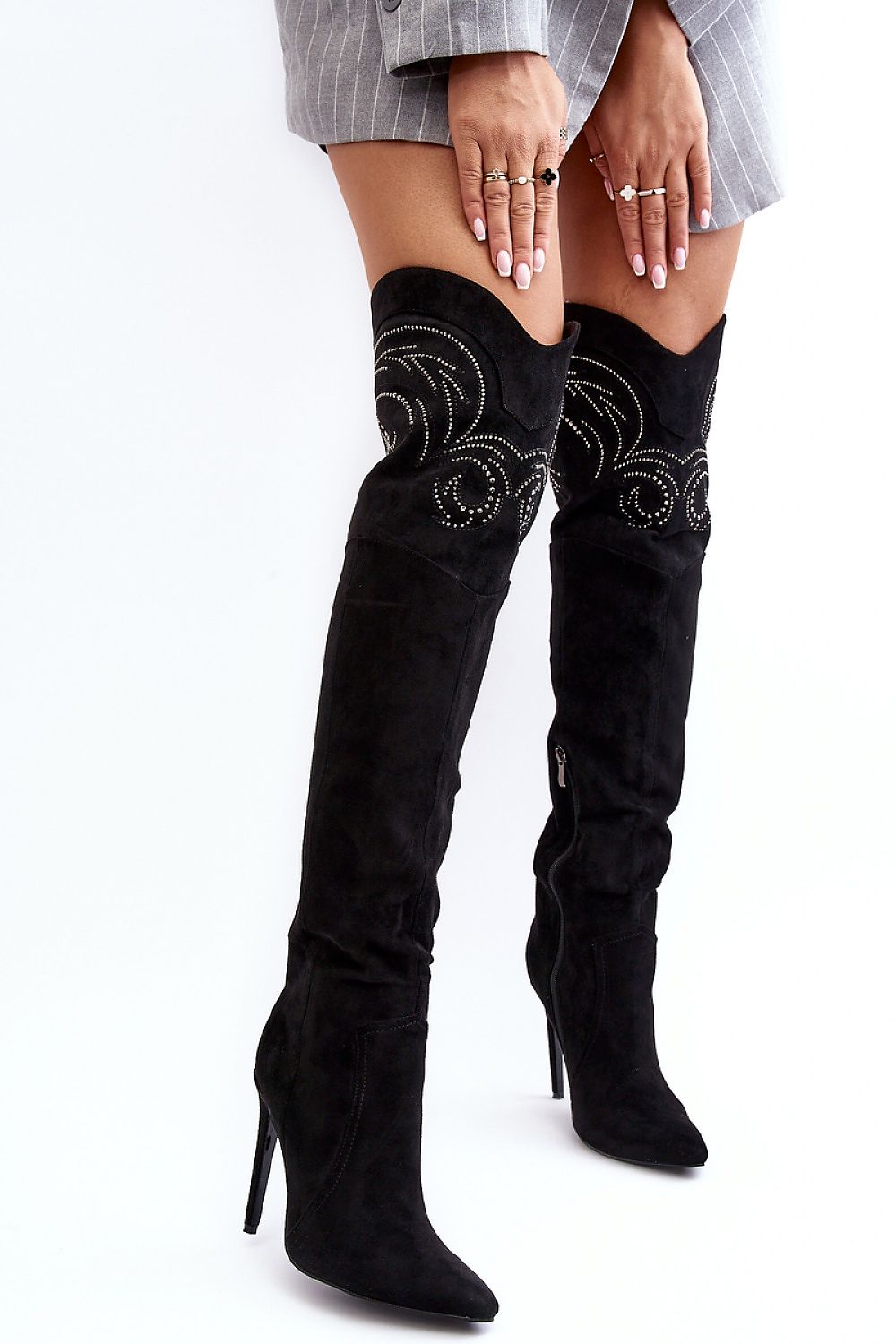 Laarzen met hoge hakken model 188715 Step in style