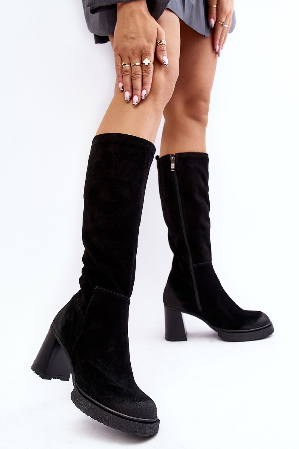 Laarzen met hoge hakken model 189037 Step in style