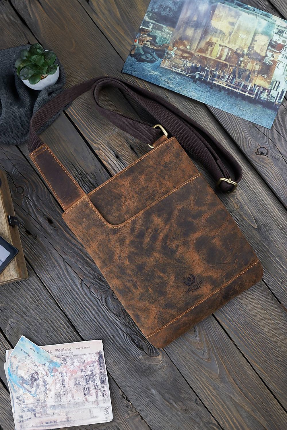Handtas uit natuurlijke huid model 191538 Galanter