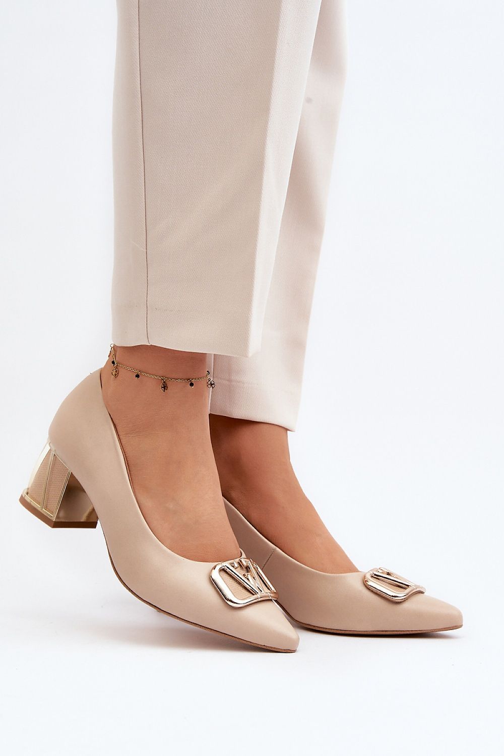 Pumps met dikke hak model 192299 Step in style