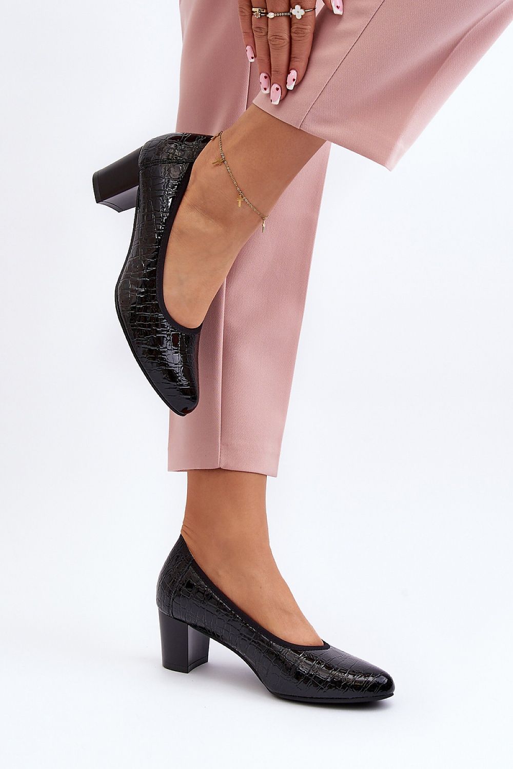 Pumps met dikke hak model 192919 Step in style