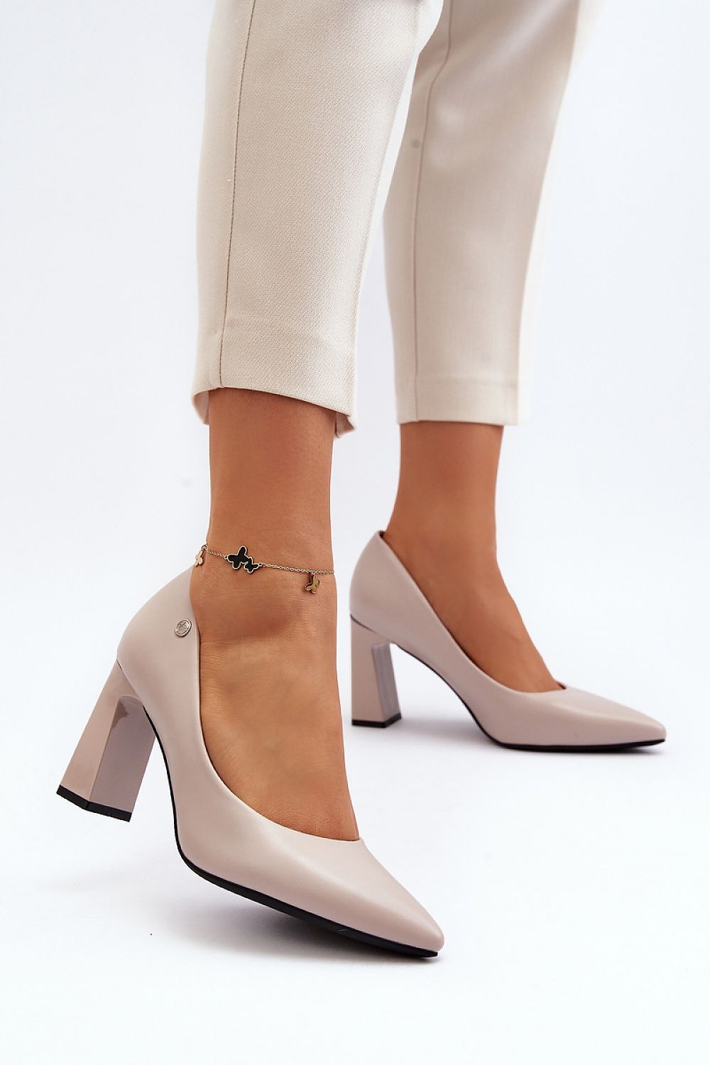 Pumps met dikke hak model 193373 Step in style