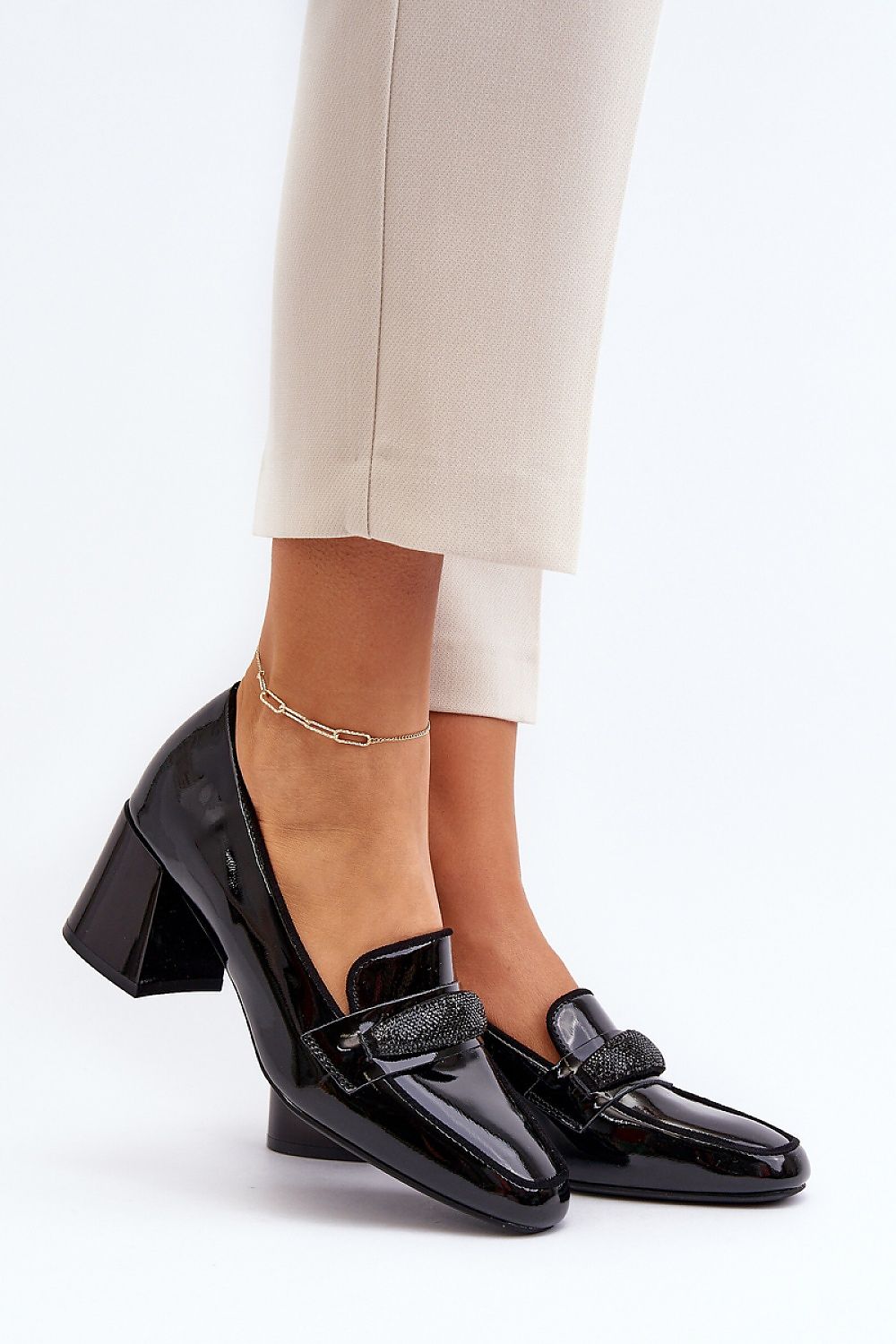 Pumps met dikke hak model 193918 Step in style