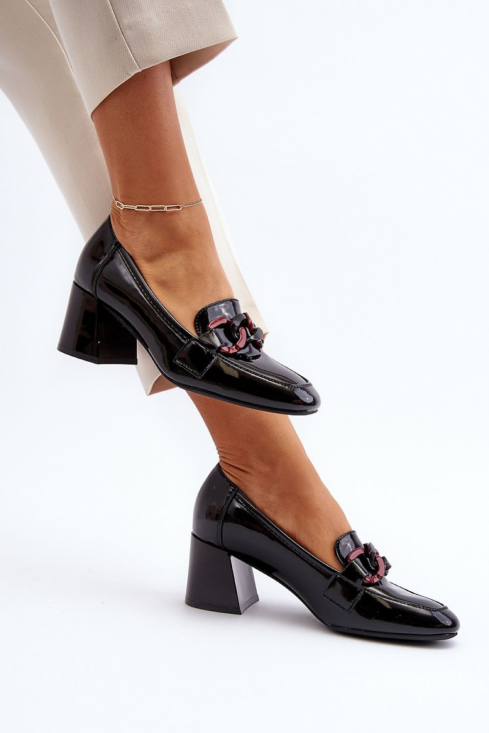 Pumps met dikke hak model 193920 Step in style