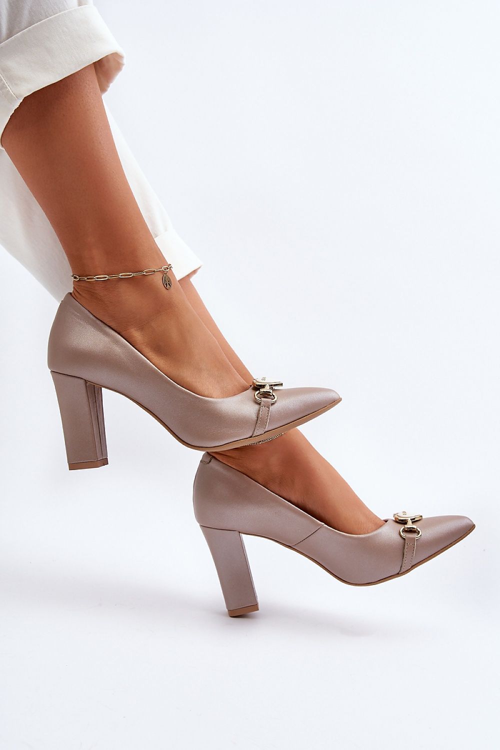 Pumps met dikke hak model 194664 Step in style