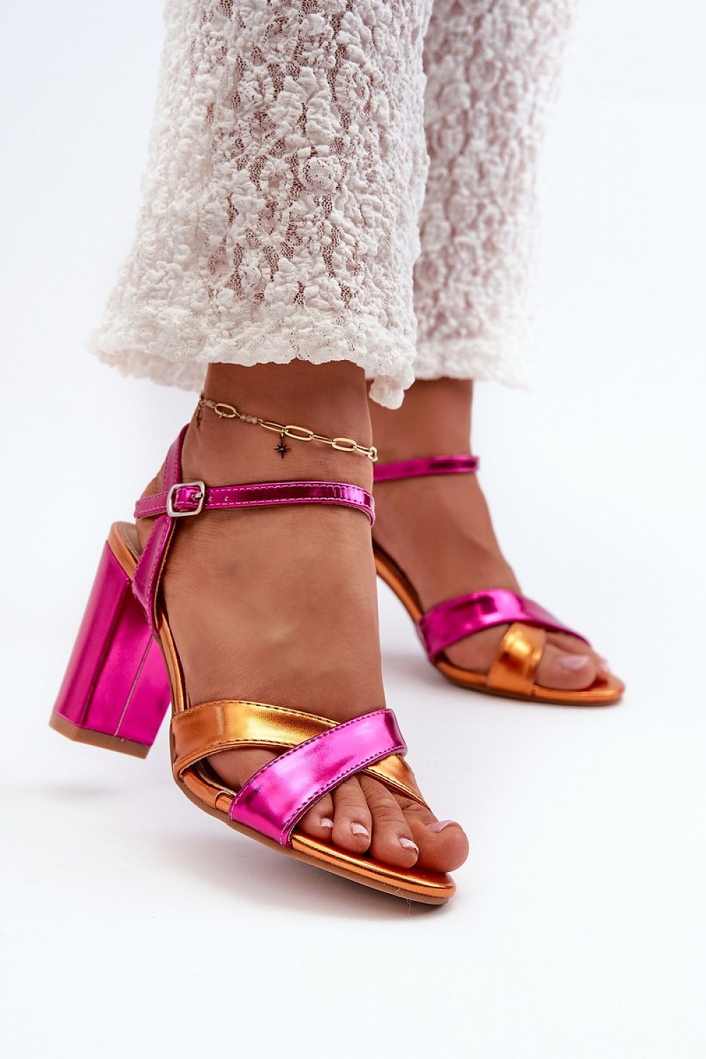 sandalen op hak model 198680 Step in style