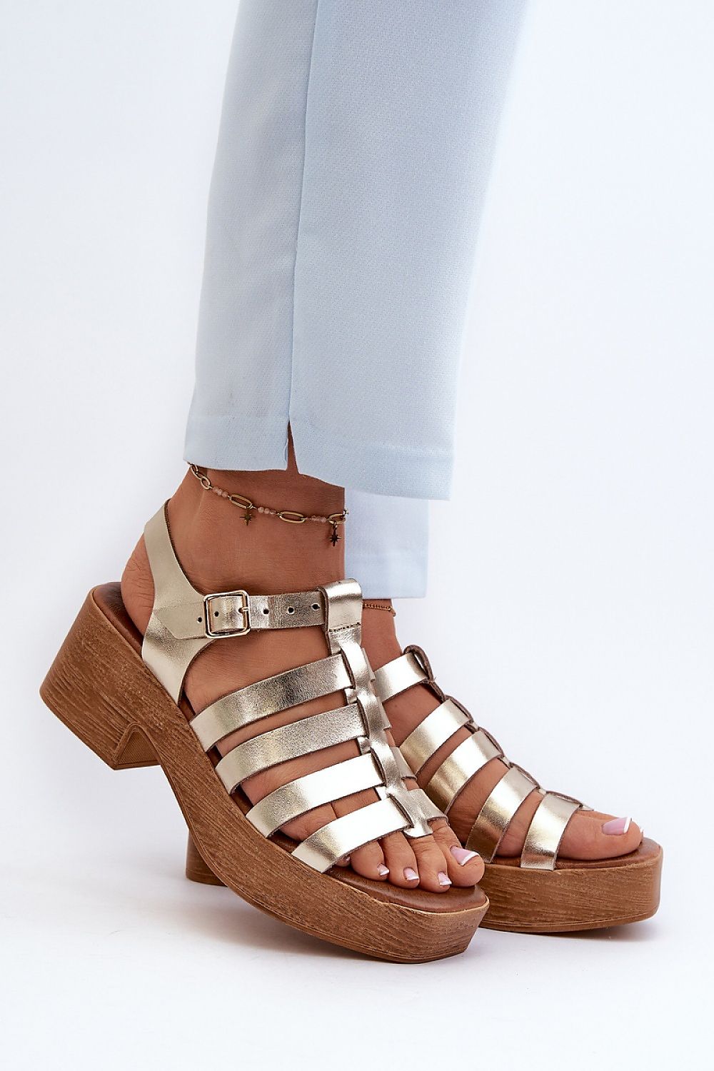 sandalen op hak model 198812 Step in style