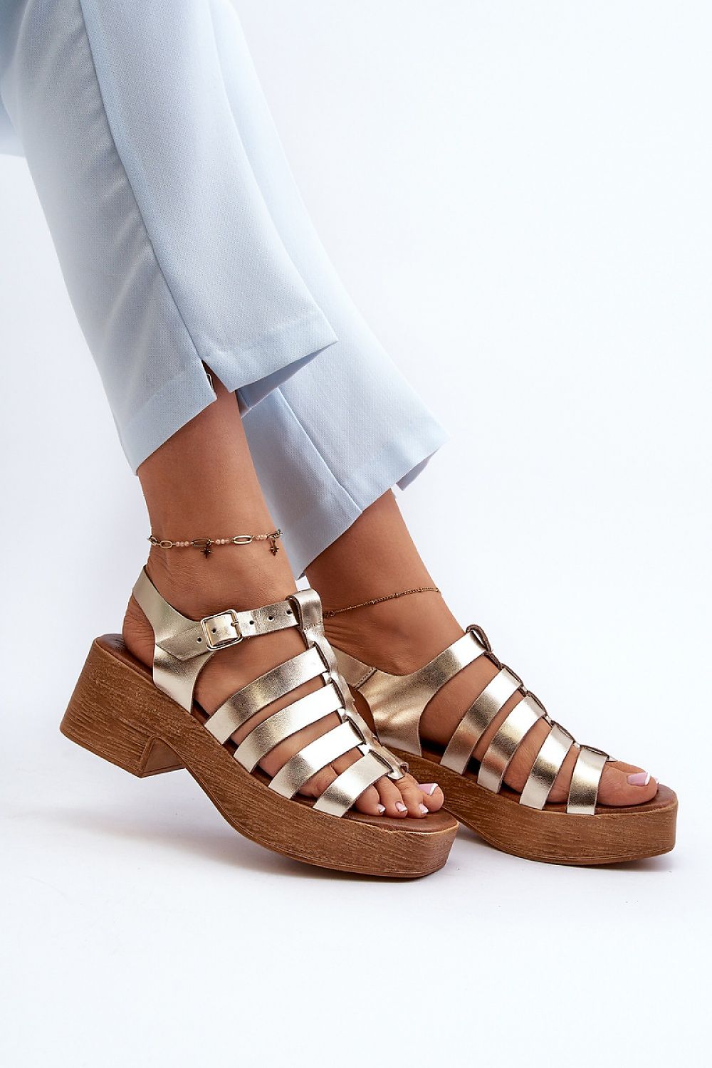 sandalen op hak model 198812 Step in style