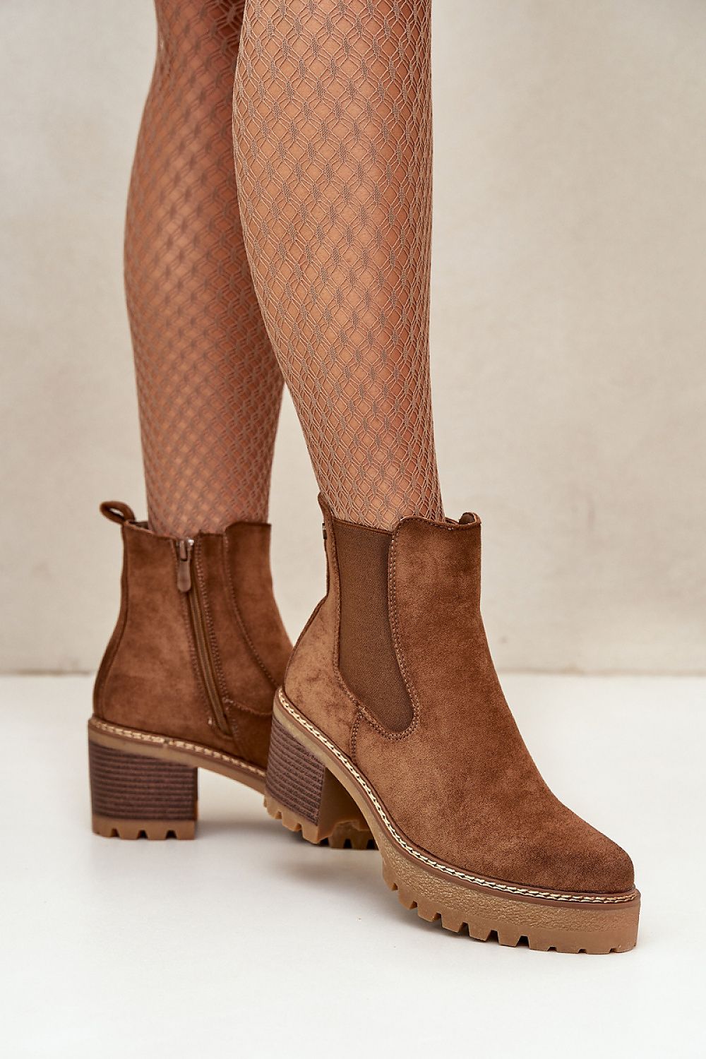 Laarsjes met hoge hak model 199296 Step in style