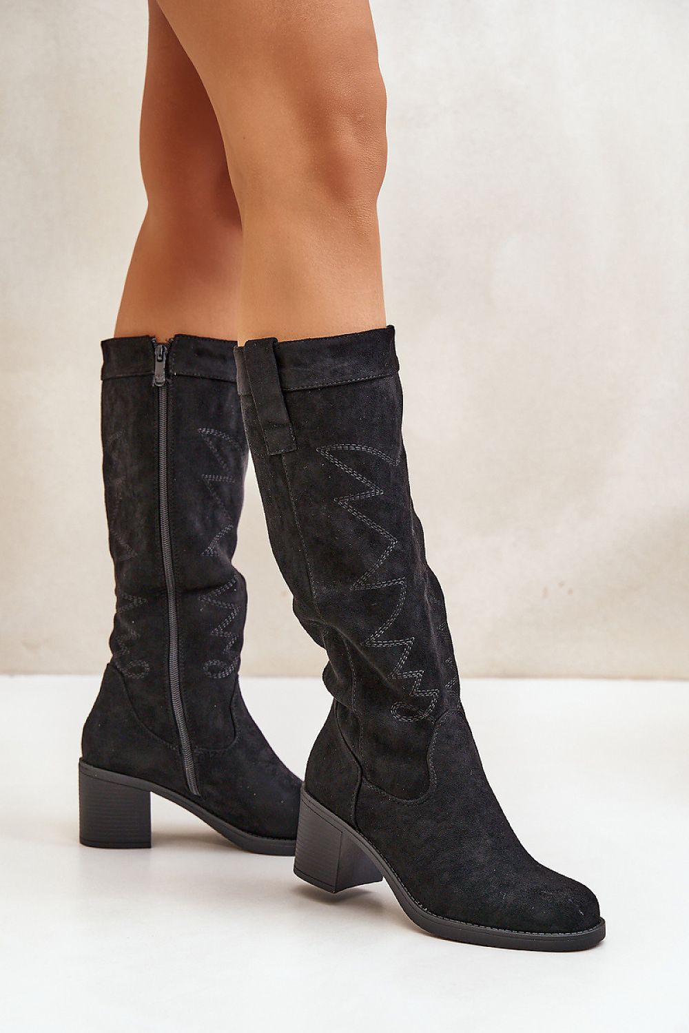 Laarzen met hoge hakken model 199978 Step in style