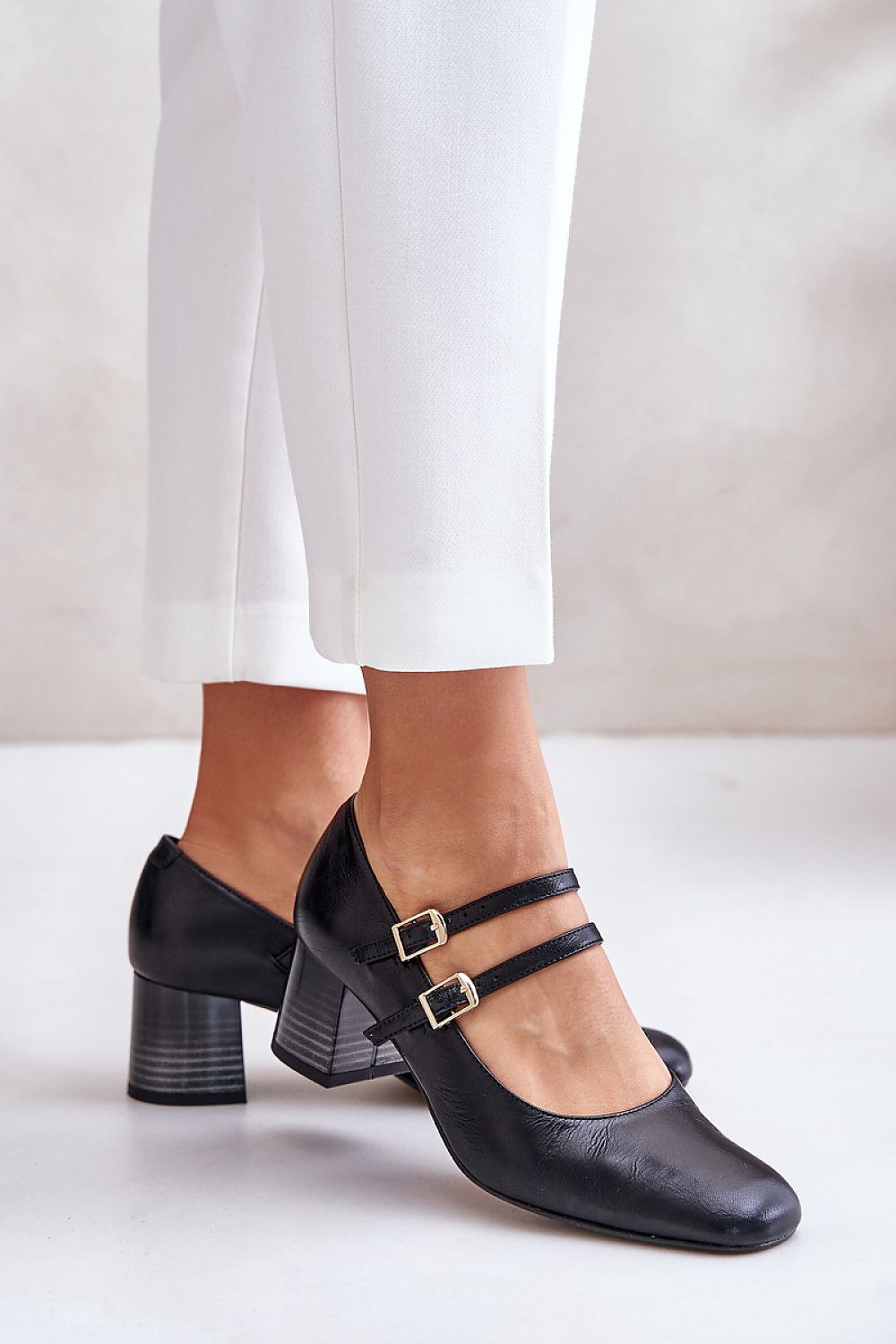 Pumps met dikke hak model 201324 Step in style
