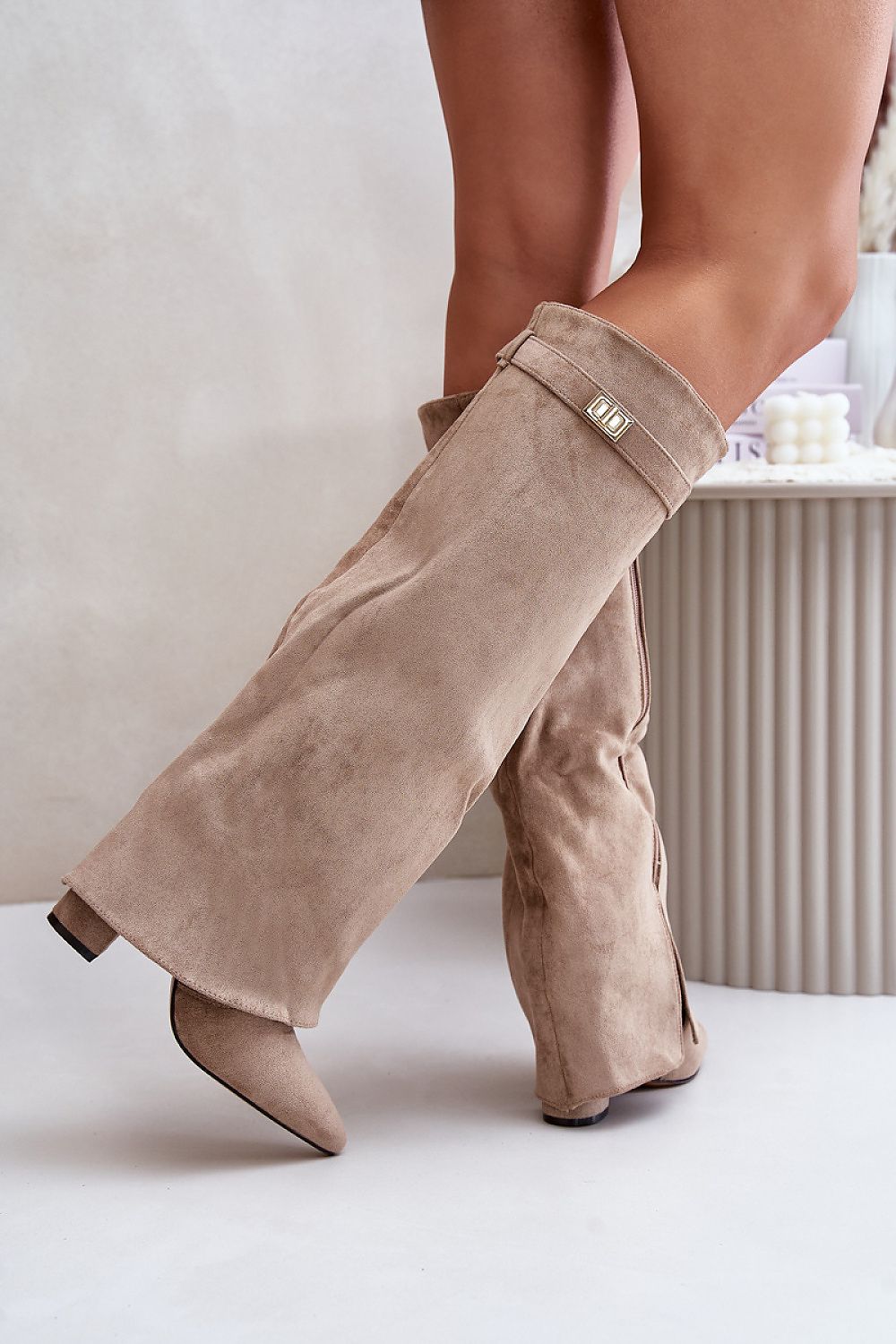 Laarzen met hoge hakken model 202729 Step in style