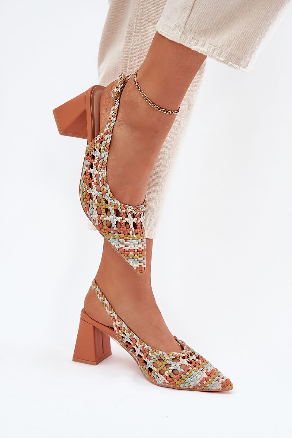 sandalen op hak model 214086 Step in style