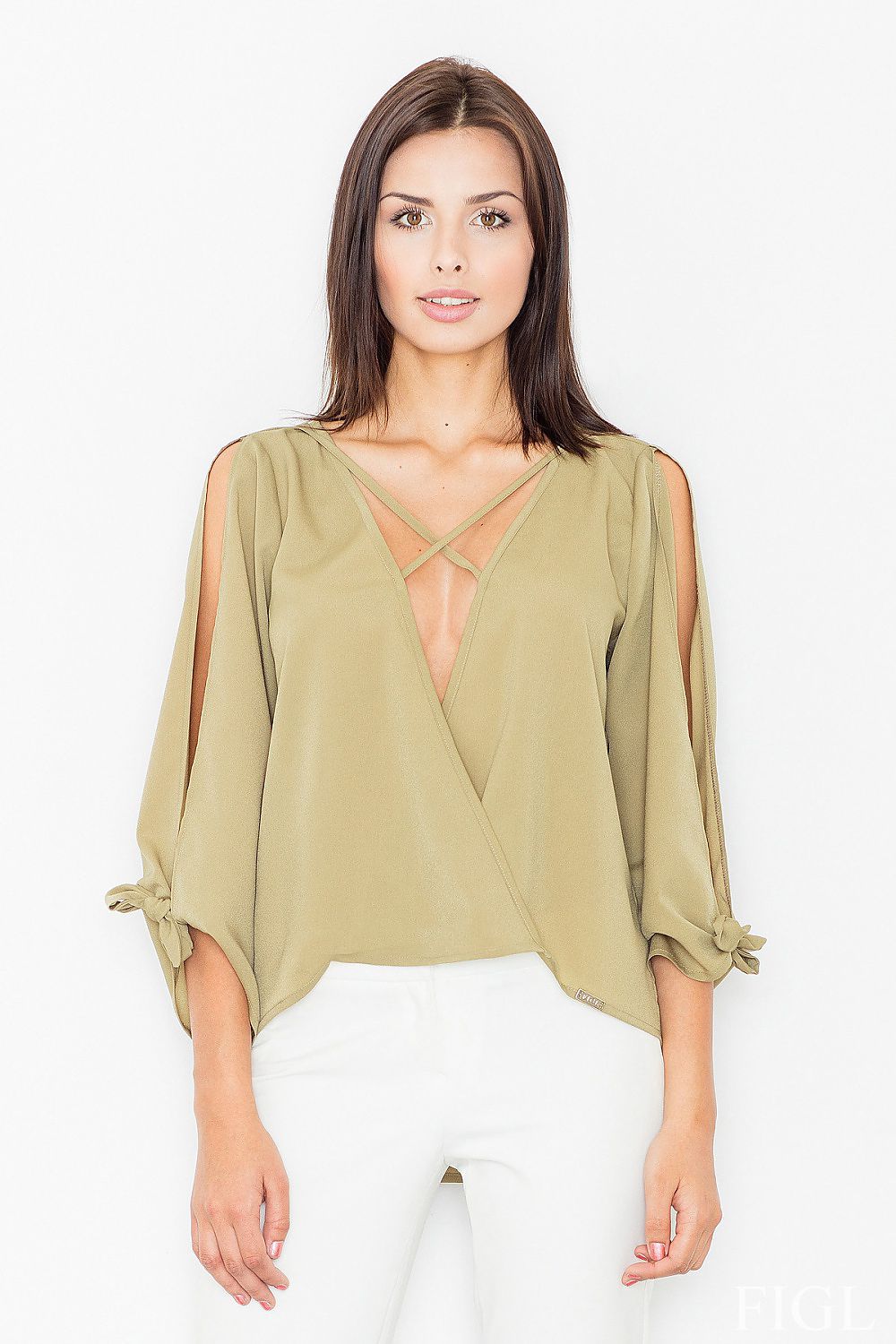 blouse model 60696 Figl