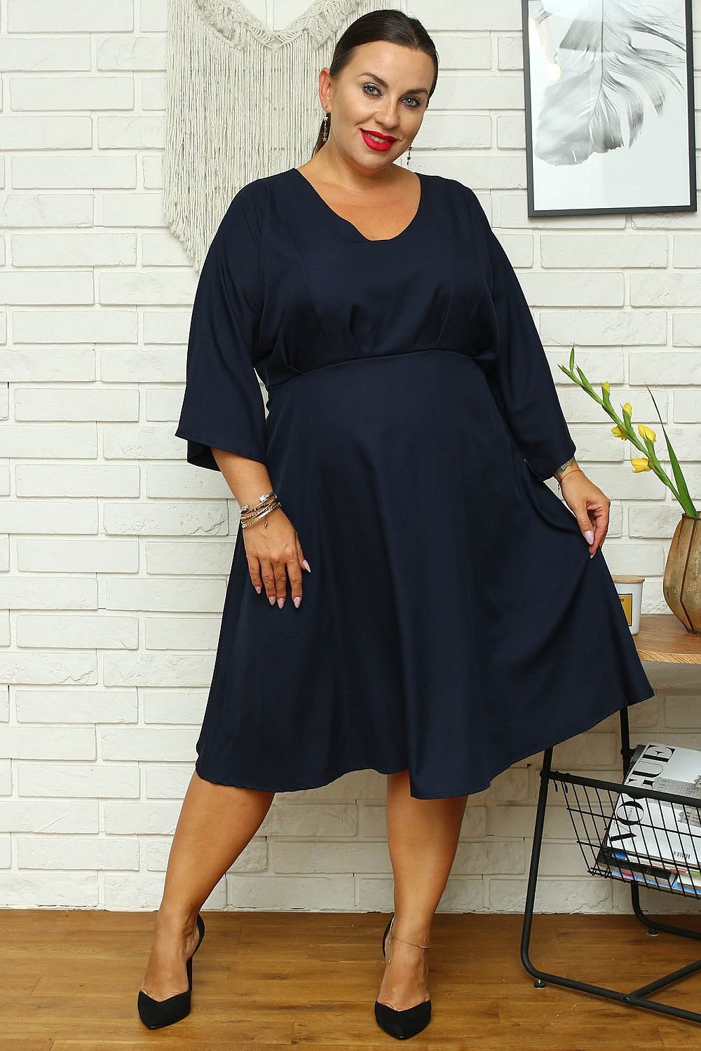 Plus size jurk model 168960 Karko
