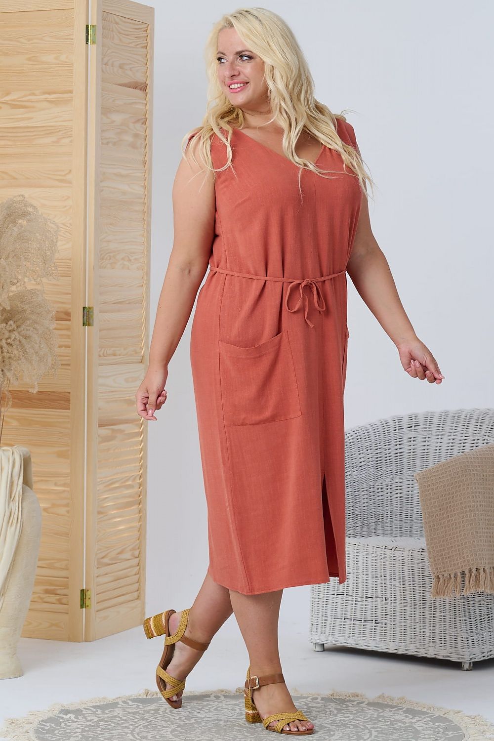 Plus size jurk model 169038 Karko