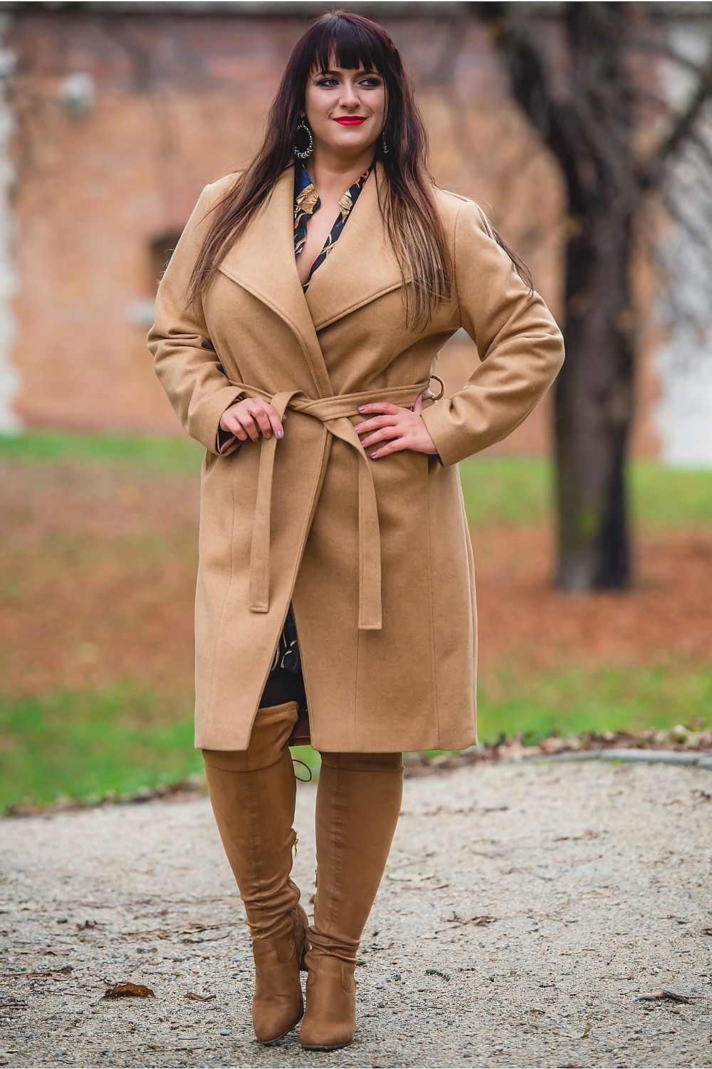 mantel plus size model 173081 Karko