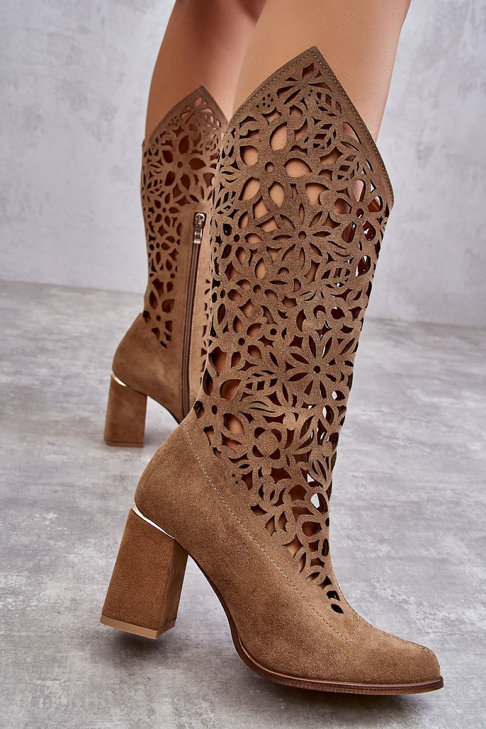 Opengewerkte laarzen model 175586 Step in style