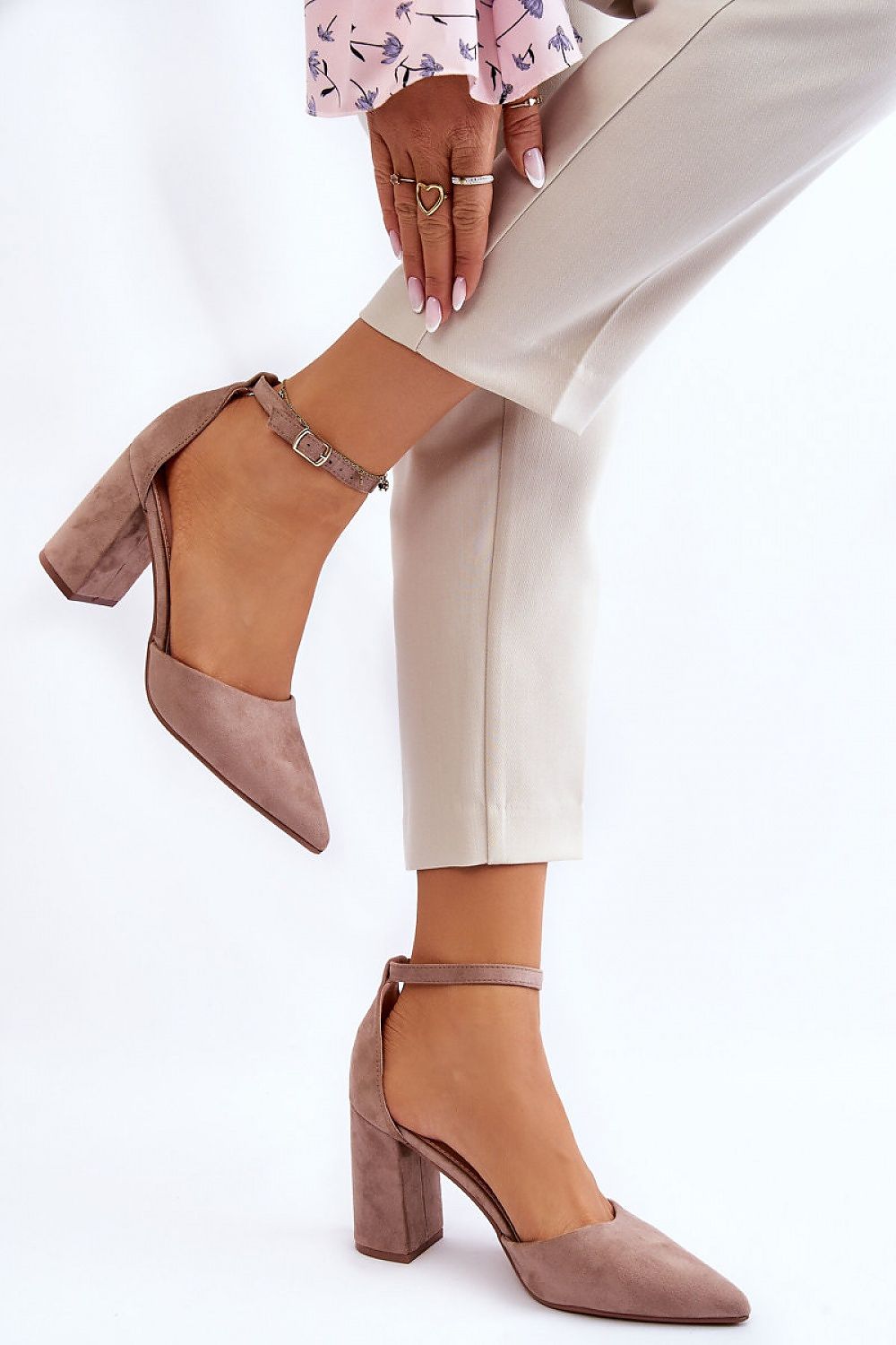 Pumps met dikke hak model 176243 Step in style