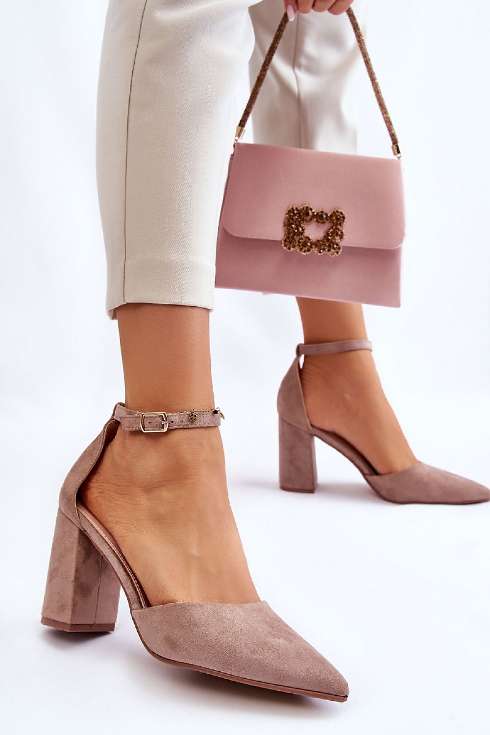 Pumps met dikke hak model 176243 Step in style