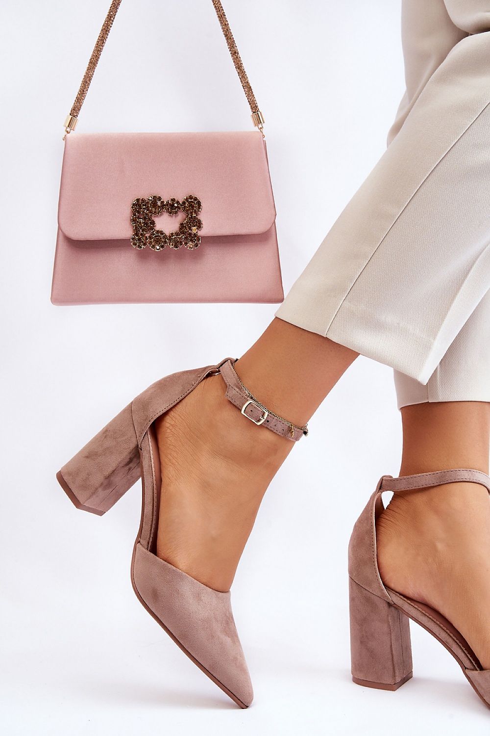 Pumps met dikke hak model 176243 Step in style