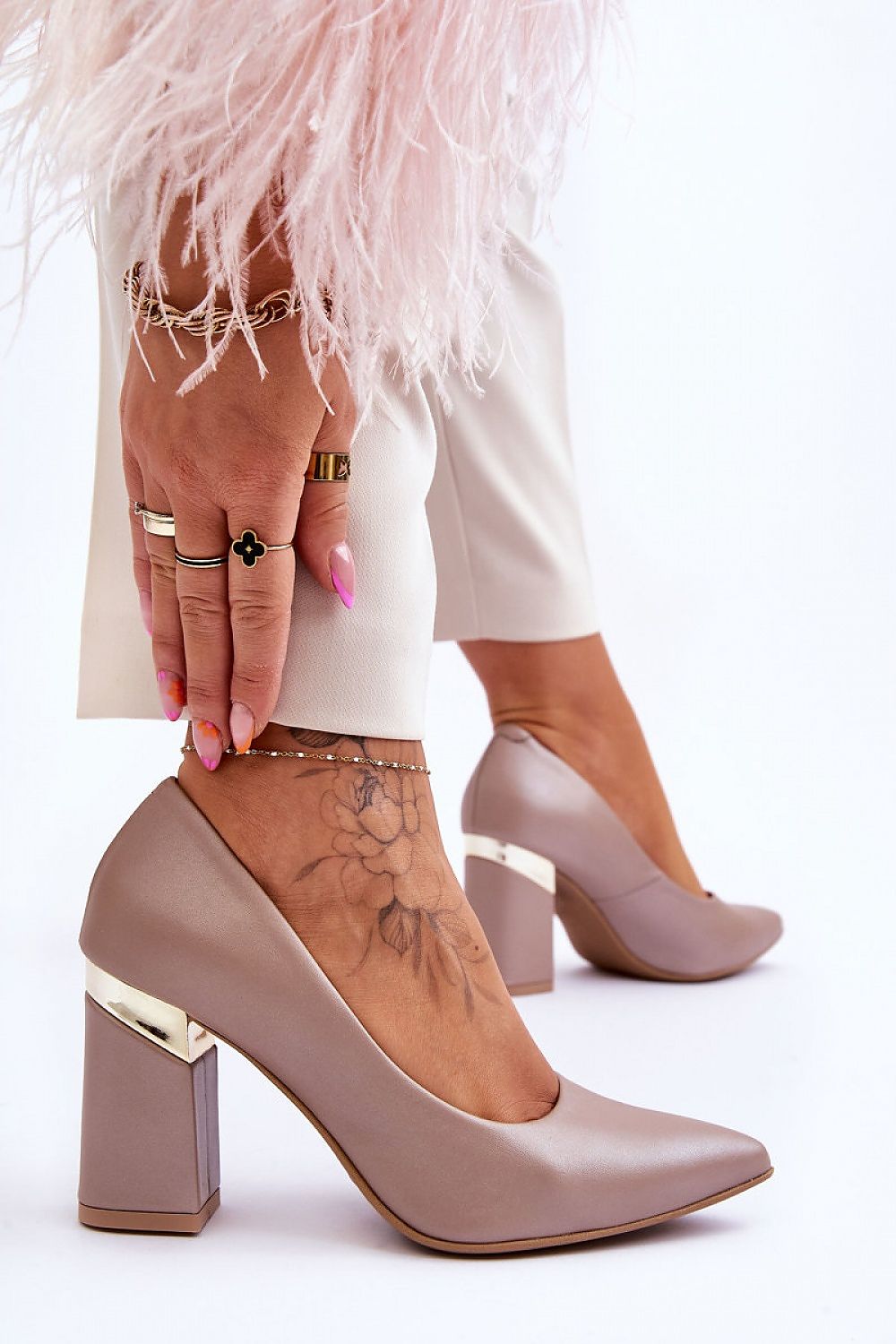 Pumps met dikke hak model 177681 Step in style