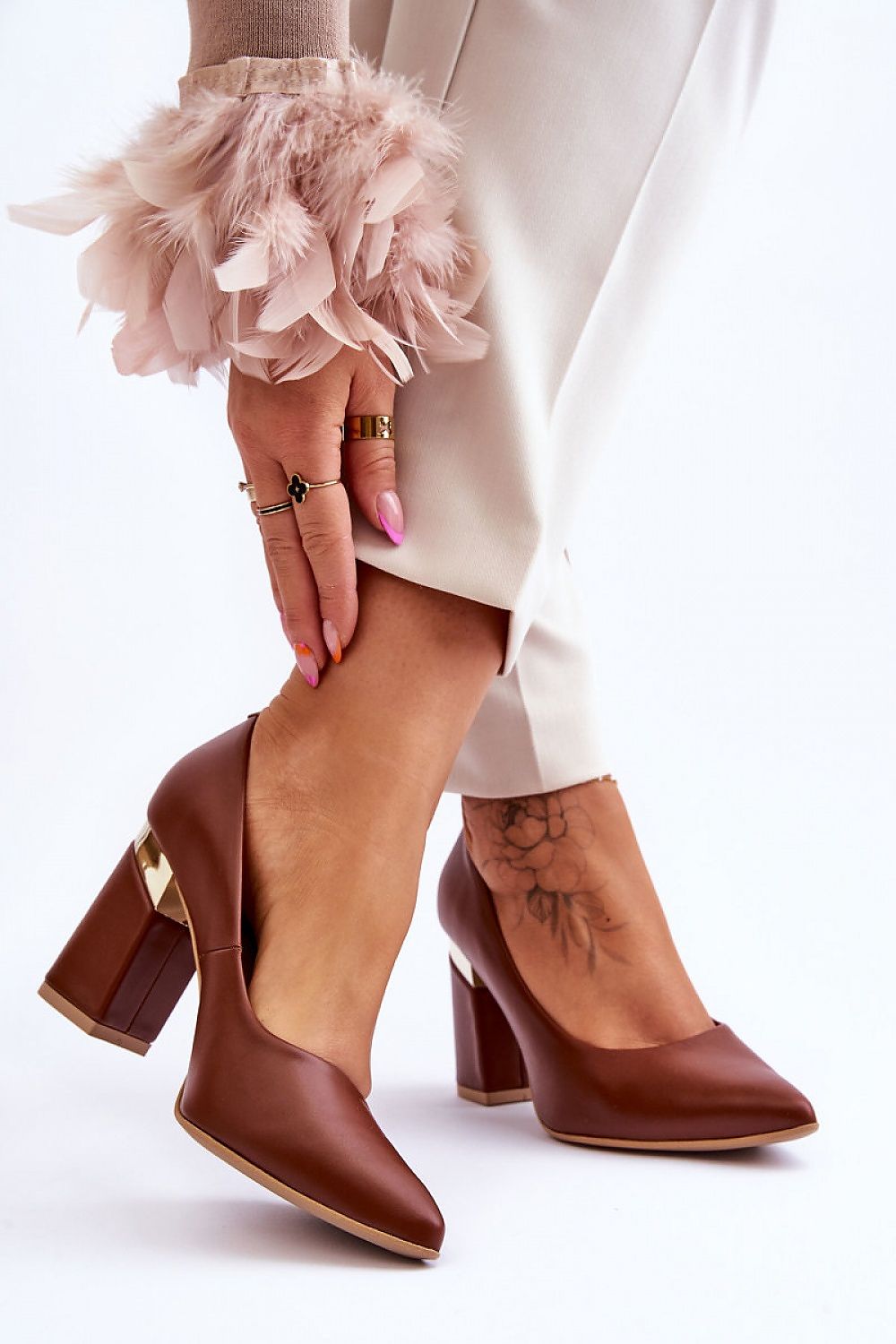 Pumps met dikke hak model 177683 Step in style