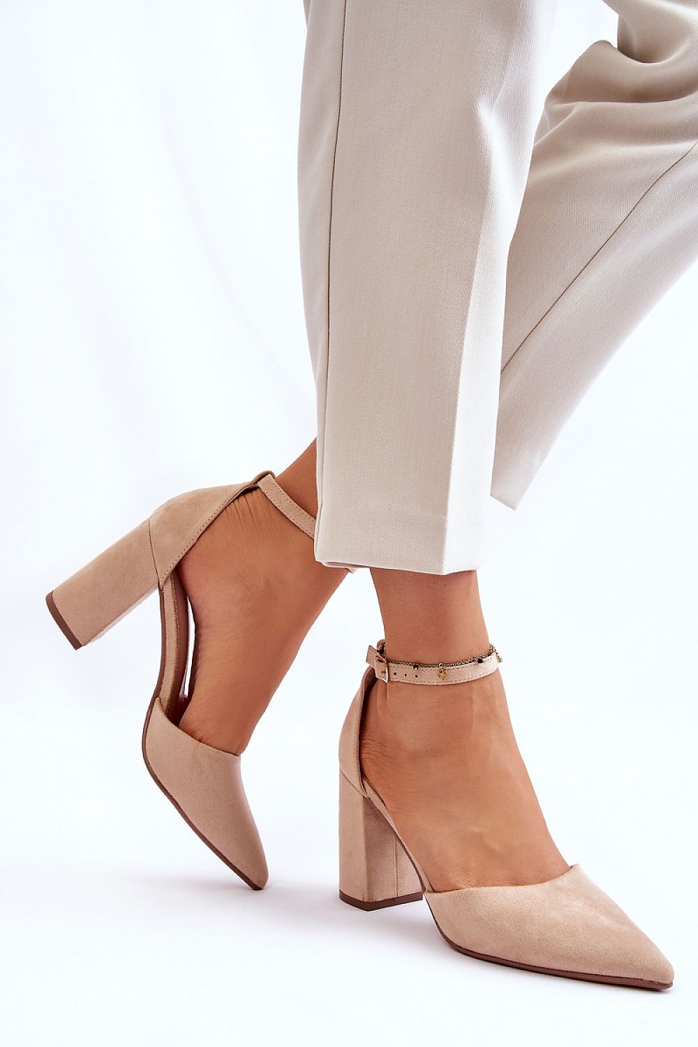 Pumps met dikke hak model 181456 Step in style