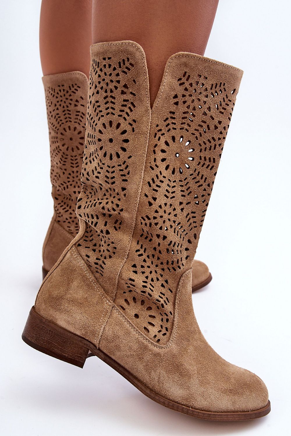 Opengewerkte laarzen model 184036 Step in style