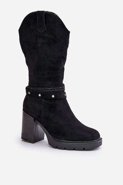  Laarzen met hoge hakken model 201023 Step in style 