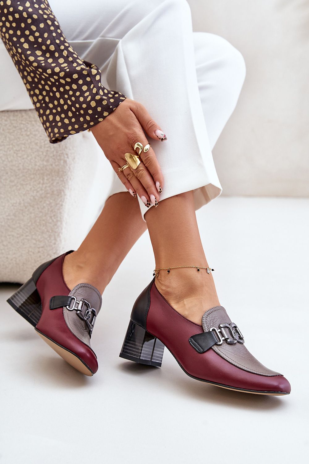  Pumps met dikke hak model 201038 Step in style 