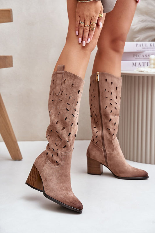 Laarzen met hoge hakken model 202108 Step in style 