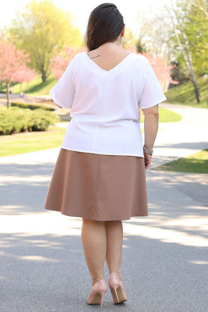  Plus size blouse model 169034 Karko 